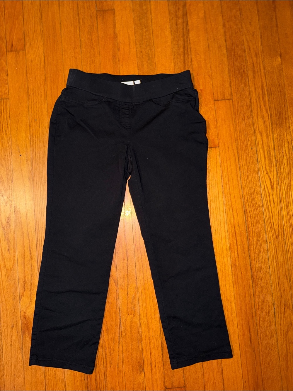 Women’s Kim Rogers 6 Petite Black Pull-On Stretch Pants good condition